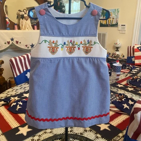 Remember Nguyen Smocked Toddler Girls Dress size 4T - Picture 12 of 16